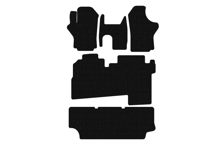 Hyundai H200, H1, Starex 1998–2007 Gumové koberce Carsuit (2004-2007, 3 řady, 8místné, černé) Image