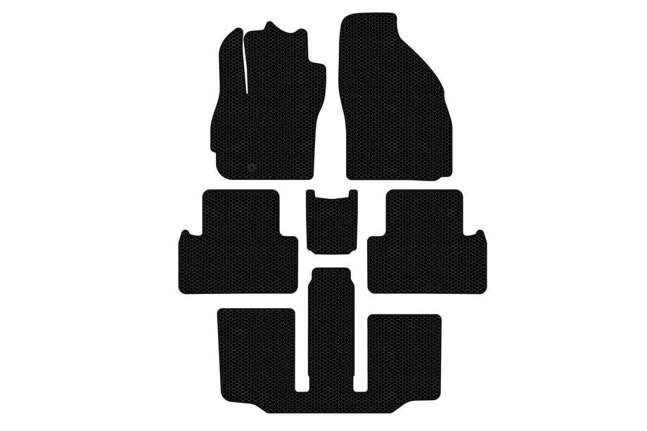 Mazda 5 2005–2009 Gumové autokoberce Carsuit (3 řady, 7místné, černé) Image