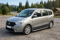 Renault Lodgy 2013–2022 Boční prahy Tayga Grey (2 ks, hliník) fotografie 1
