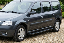 Dacia Logan MCV 2004–2014 Boční prahy Allmond Black (2 ks, hliník) fotografie 1