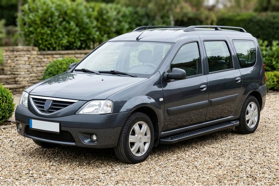 Renault Logan MCV 2005–2013 Boční nášlapy Allmond Black (2 ks, hliník) Image
