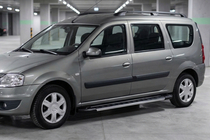 Renault Logan MCV 2005–2013 Boční nášlapy RedLine V1 (2 ks, hliník) fotografie 3