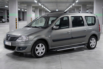 Renault Logan MCV 2005–2013 Boční nášlapy RedLine V1 (2 ks, hliník) fotografie 1