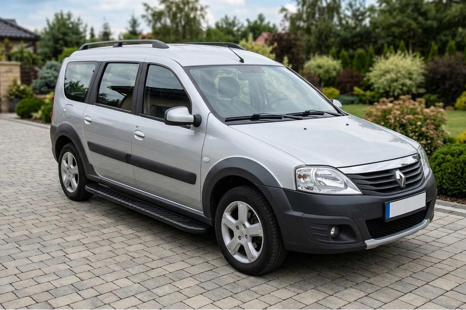 Renault Logan MCV 2005–2013 Boční prahy Bosphorus Black (2 ks, hliník) Image