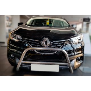 Nerezový přední ochranný rám (bullbar) Renault Kadjar 2015–2022 fotografie 2