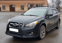 Subaru XV 2011–2017 Přední ochranný rám (bullbar) F1-71 Black (nerez) fotografie 2