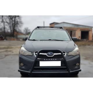 Přední ochranný rám (bullbar) F1-71 Black (nerez) Subaru XV 2011–2017 fotografie 1