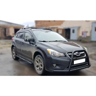 Přední ochranný rám (bullbar) F1-71 Black (nerez) Subaru XV 2011–2017 fotografie 3