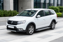 Renault Logan MCV 2013–2022 Boční nášlapy Rainbow (2 ks, hliník) fotografie 1