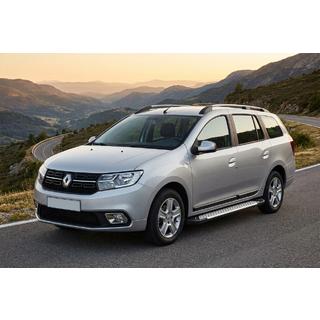 Boční nášlapy Allmond Grey (2 ks, hliník) Renault Logan MCV 2013–2022 fotografie 1