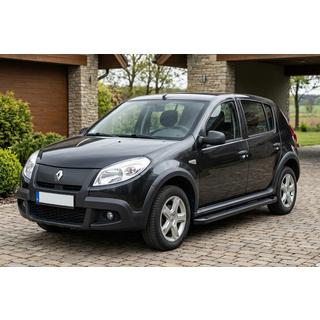 Boční prahy Allmond Black (2 ks, hliník) Dacia Sandero 2007–2013 fotografie 1