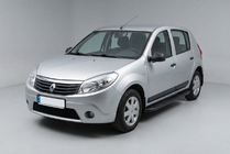 Renault Sandero 2007–2013 Boční prahy Bosphorus Black (2 ks, hliník) fotografie 1