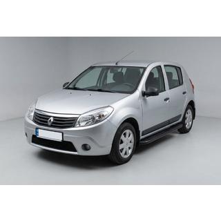 Boční prahy Bosphorus Black (2 ks, hliník) Renault Sandero 2007–2013 fotografie 1