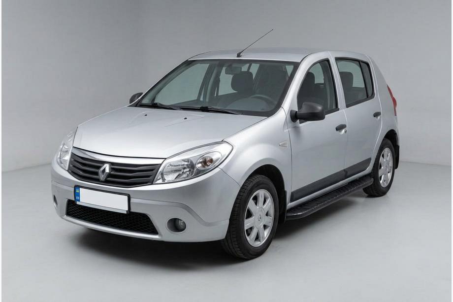 Renault Sandero 2007–2013 Boční prahy Bosphorus Black (2 ks, hliník) Image