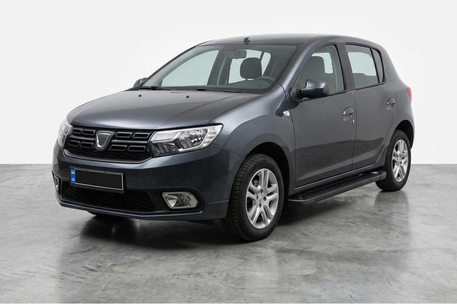 Renault Sandero 2013–2022 Boční prahy Allmond Black (2 ks, hliník) Image