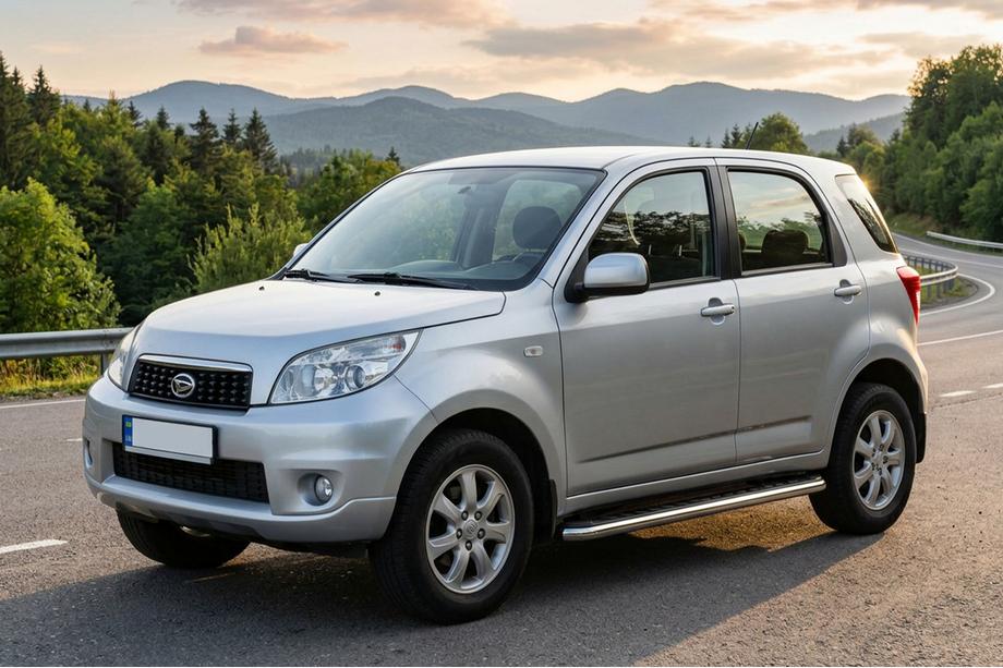 Daihatsu Terios 2006–2017 Boční prahy Maydos V1 (2 ks, hliník ↗ nerez) Image