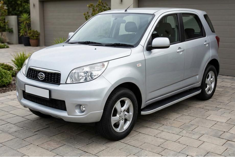 Daihatsu Terios 2006–2017 Boční prahy Tayga Grey (2 ks, hliník) Image