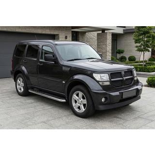 Boční prahy Maydos V1 (2 ks, hliník ↗ nerez) Dodge Nitro 2006–2011 fotografie 1