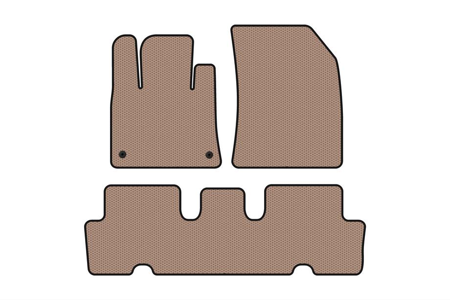 Citroen C-4 Picasso 2013–2022 Gumové koberce do interiéru Carsuit V1 (2 řady, béžové) Image