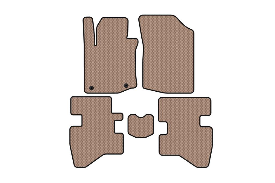 Citroen C-1 2014–2021 Gumové autokoberce Carsuit (HB, béžové) Image
