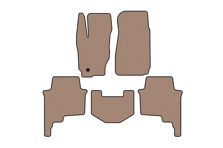 Jeep Commander 2005–2010 Gumové autokoberce Carsuit (béžové) Image