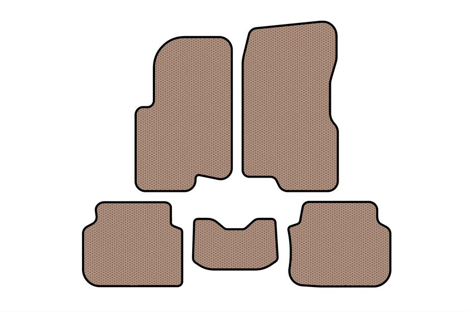 Smart 1998–2007 Gumové koberce do interiéru Carsuit (2003-2007, Forfour, béžové) Image