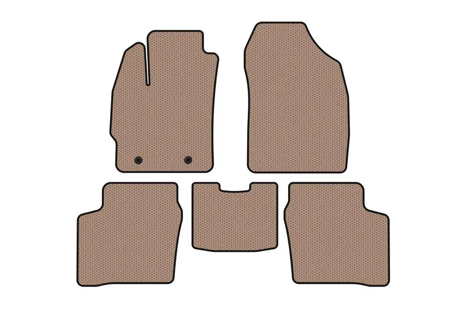 Toyota Prius 2003–2009 Gumové autokoberce Carsuit (LB, béžové) Image