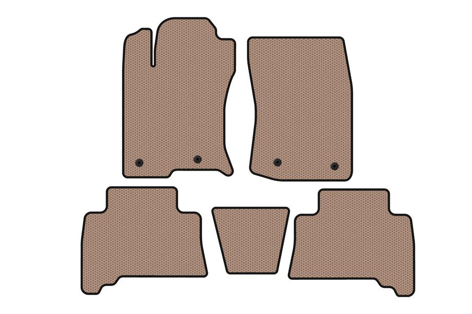 Toyota 4Runner 2009–2024 Gumové autokoberce Carsuit (2009-2014, béžové) Fotografie 1
