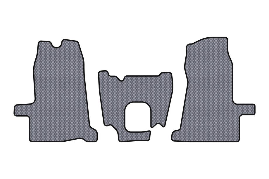 Ford Transit 2000–2014 Gumové autokoberce Carsuit (2000-2006, 1+1, manuální převodovka, šedé) Image