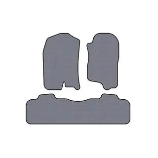 Gumové autokoberce Carsuit (2 řady, 2007-2014, šedé)
