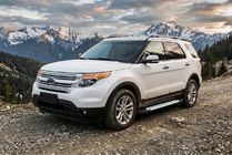 Ford Explorer 2011–2019 Boční nášlapy Allmond Grey (2 ks, hliník) fotografie 1