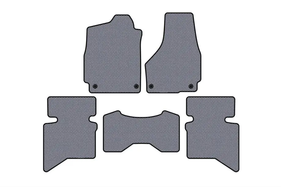 Dodge RAM (DS/DJ/D2) 2009–2024 Gumové autokoberce Carsuit (2009+, 5místné/čtyřmístná kabina, šedé) Image