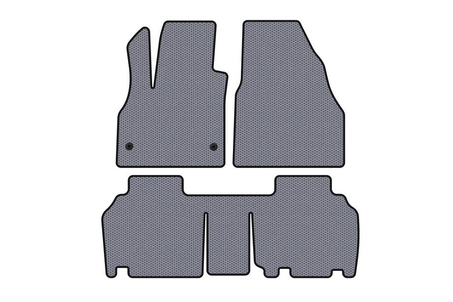 Renault Kangoo 2008–2020 Gumové autokoberce Carsuit (2 řady, 5dveřové/7místné, šedé) Image