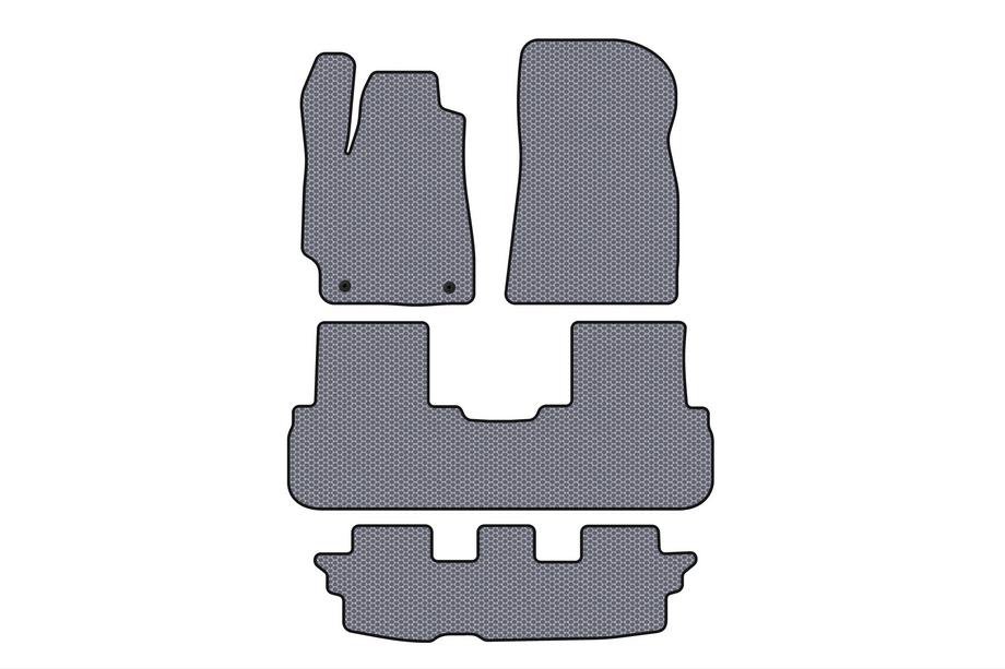 Toyota Highlander 2008–2013 Gumové autokoberce Carsuit (2 řady, šedé) Image