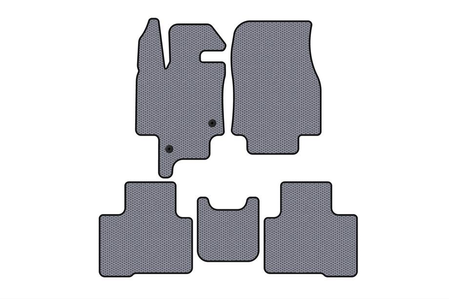 Toyota Highlander 2019– Gumové autokoberce Carsuit (2 řady, 7místné, šedé) Image
