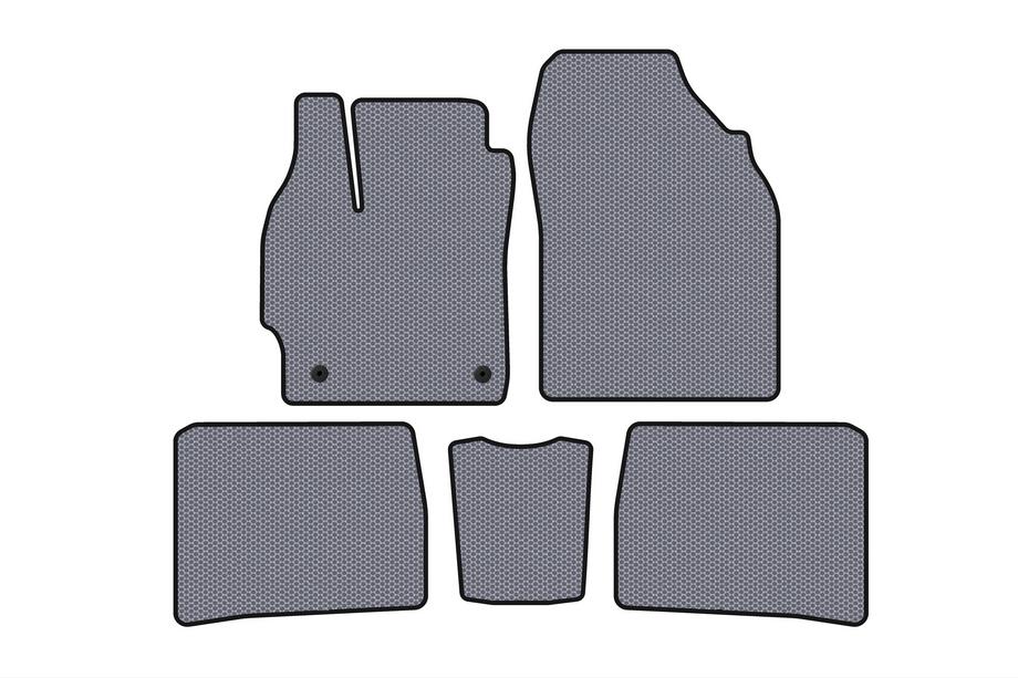 Toyota Prius 2009–2015 Gumové autokoberce Carsuit (LB, šedé) Image