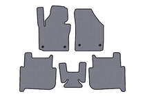Volkswagen Touran 2003–2010 Gumové autokoberce Carsuit (2 řady, 2006-2010, 7místné, šedé) fotografie 1