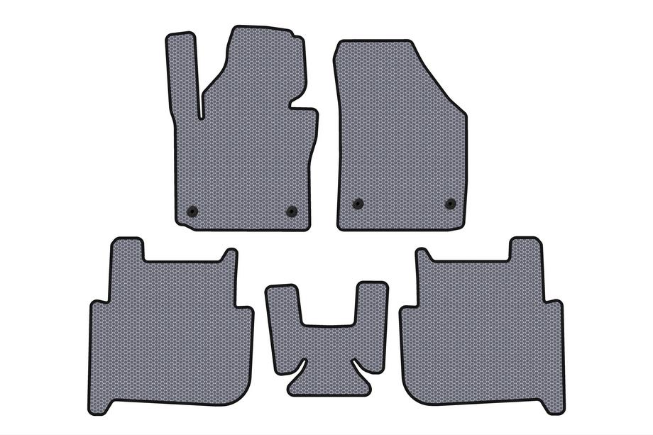 Volkswagen Touran 2003–2010 Gumové autokoberce Carsuit (2 řady, 2006-2010, 7místné, šedé) Image