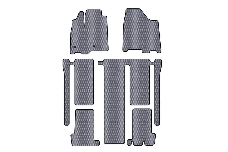Toyota Sienna 2010–2020 Gumové autokoberce Carsuit (3 řady, šedé) Image