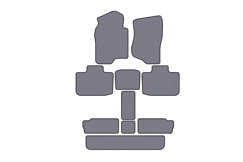 Cadillac Escalade 2007–2014 Gumové autokoberce Carsuit (3 řady, šedé) Image