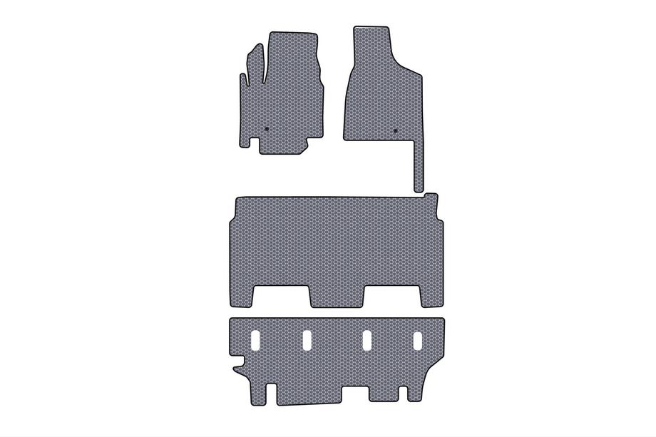 Dodge Grand Caravan V 2008–2020 Gumové autokoberce Carsuit (2008-2020, 3 řady, 8místné / výbava SXT, šedé) Image