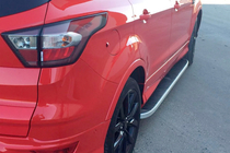 Ford Kuga/Escape 2013–2019 Boční nášlapy Tayga Grey (2 ks, hliník) fotografie 12