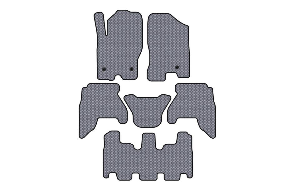 Nissan Pathfinder R51 2005–2014 Gumové koberce do interiéru Carsuit V1 (3 řady, šedé, 2010-2014) Image
