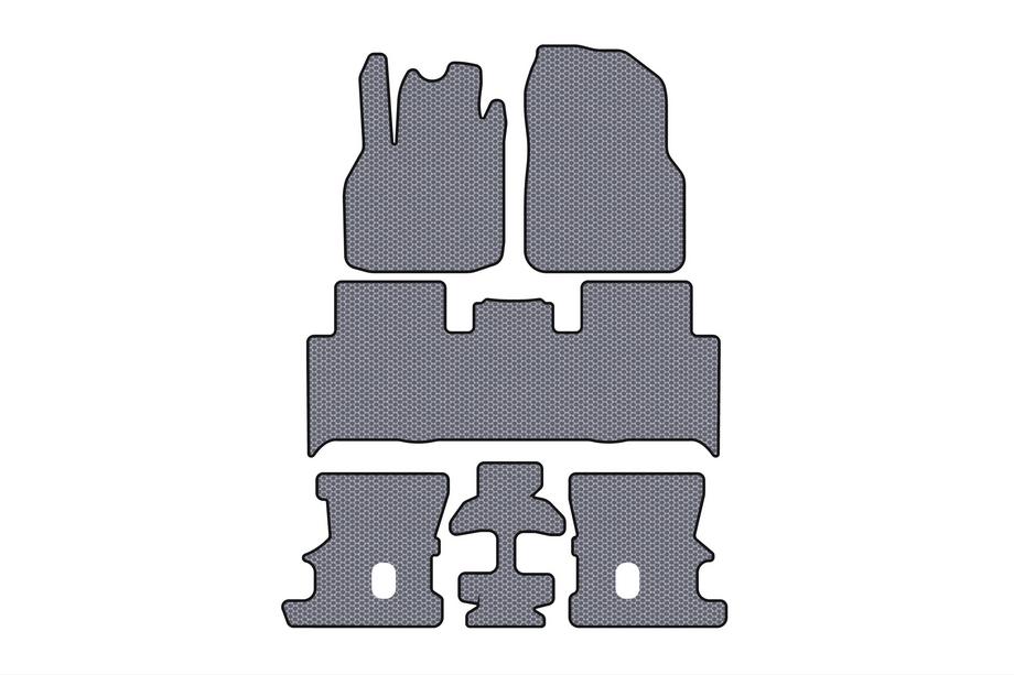 Renault Scenic/Grand 2003–2009 Gumové autokoberce Carsuit (3 řady, šedé) Image