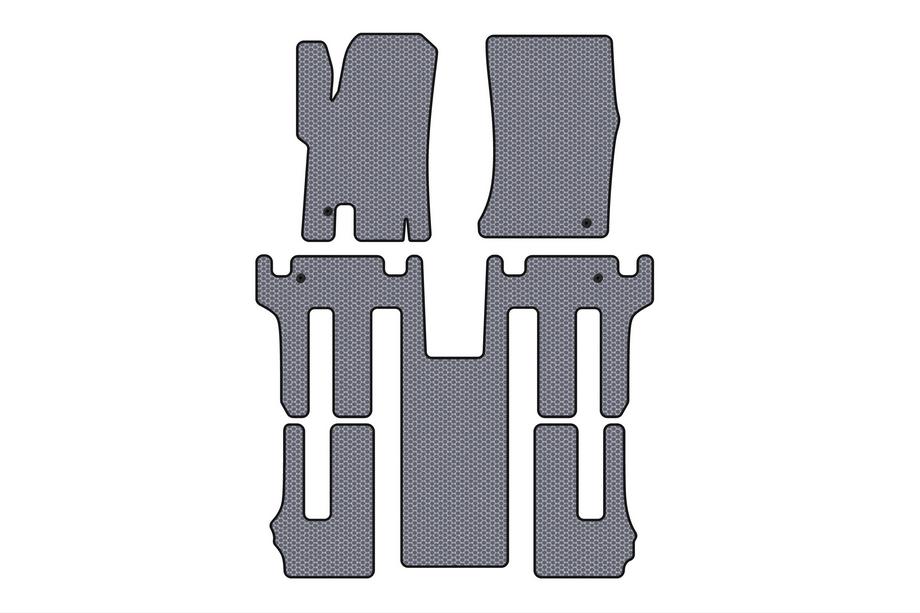 Ssang Yong Rodius Gumové autokoberce Carsuit 2004-2008 (3 řady, šedé) Image