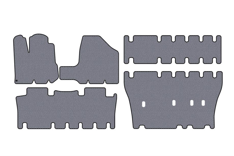 Toyota Sienna 2003–2009 Gumové autokoberce Carsuit (3 řady, šedé) Image