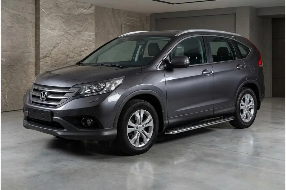 Honda CRV 2012–2016 Boční prahy Maydos V1 (2 ks, hliník ↗ nerez) Image