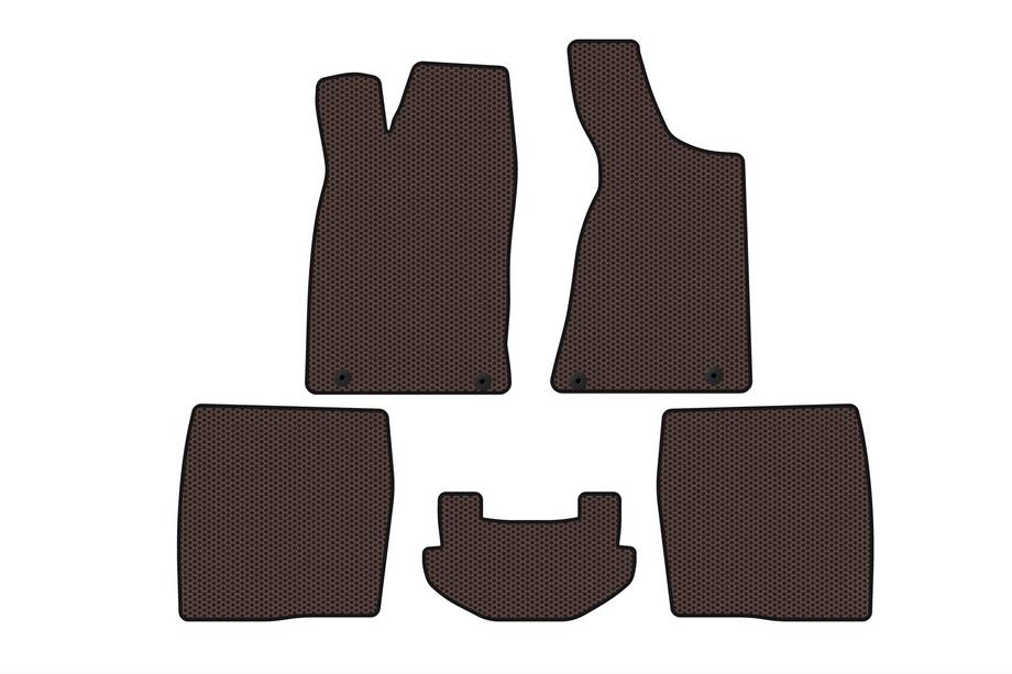 Audi 80/90 1987–1996 Gumové autokoberce do interiéru Carsuit (1987-1991, Sedan, hnědé) Image
