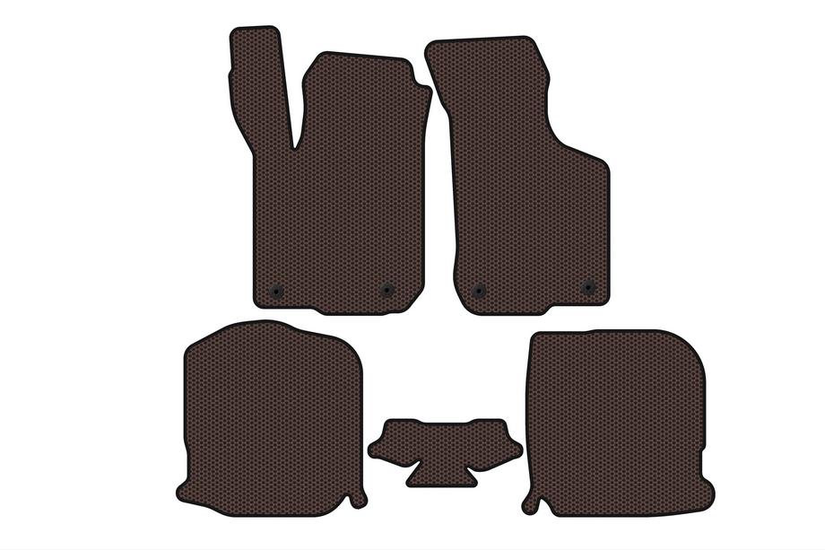 Audi A3 1996–2003 Gumové autokoberce Carsuit (HB, 3dveřový, hnědé) Image