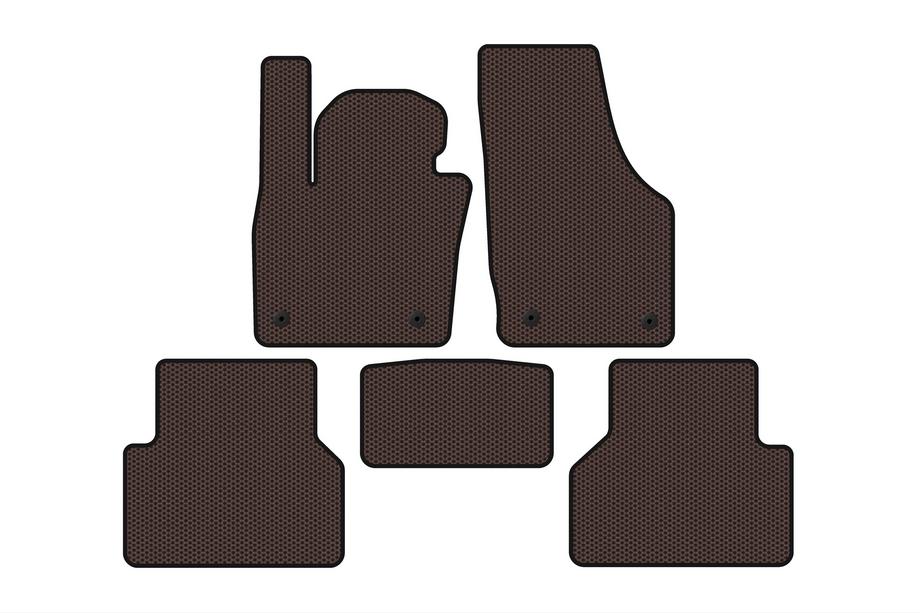 Audi Q3 2011–2019 Gumové autokoberce Carsuit (hnědé) Image